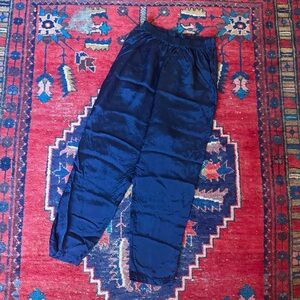 Gallego Desportes Viscose Easy Pants - Midnight Blue - S - Made in France - $445